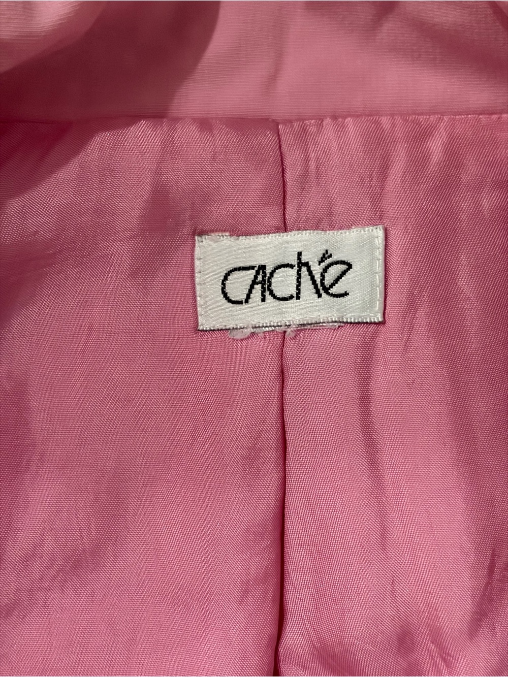 Cache Pink Ruched Zip Bomber Jacket - Picture 3 of 4